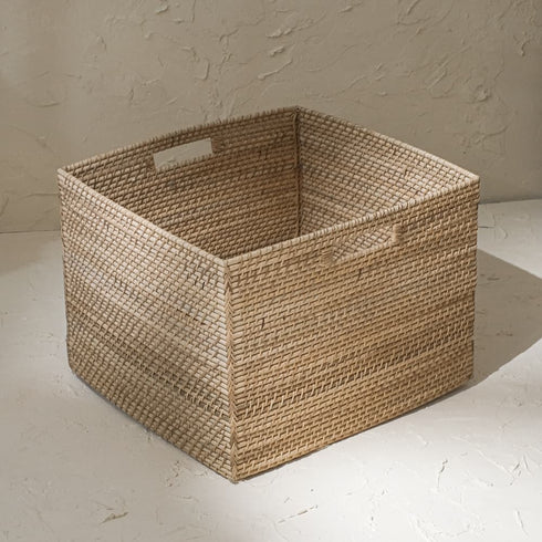 Rattan storage baskets - Different sizes and colours! - Coastal Villa Homeware